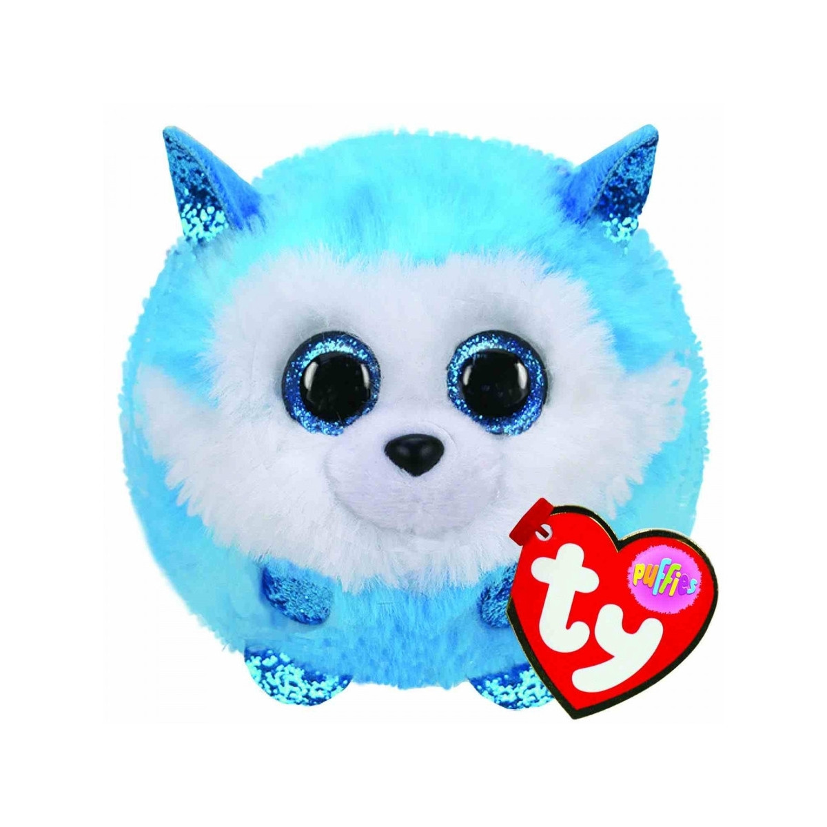 TY Beanie Balls Husky Prince Puffies Pluche Knuffel