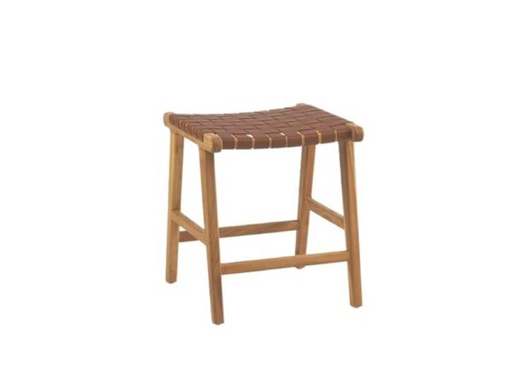 XXAD553TY Quadratischer Lederhocker, gewebter Hocker, geeignet for den Einsatz auf Terrassen Kleiderschrank(Bruin)