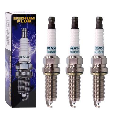 Denso 3x Zündkerze Iridium SC16HR11 [Hersteller-Nr. SC16HR11] für Toyota, Peugeot, Citroën