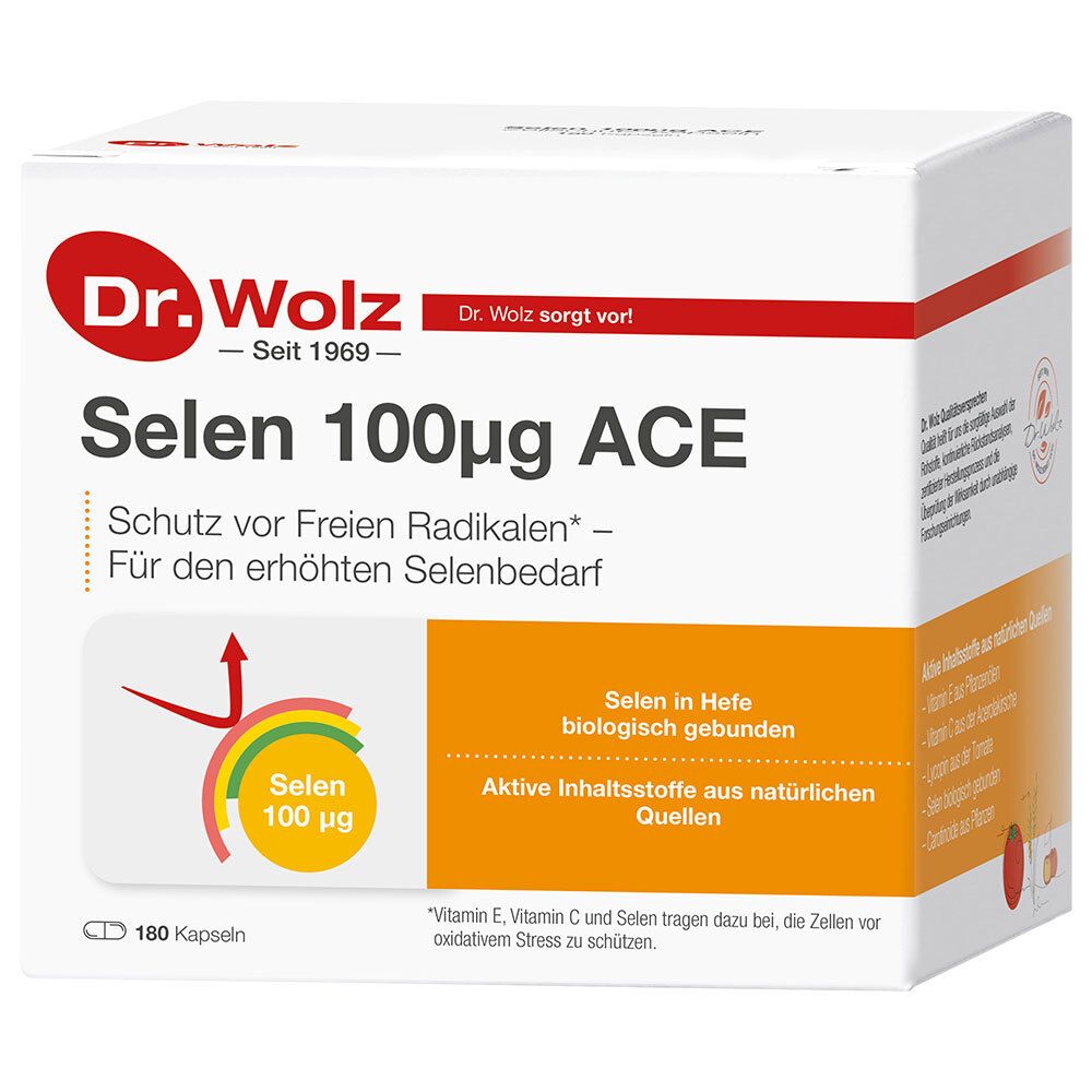Selen ACE 100 µg 180 Tage Kapseln St