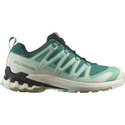 Salomon Damen XA PRO 3D V9 GTX Trailrunningschuh - 40 - Deep Lake/Electric Green/Vanilla Ice
