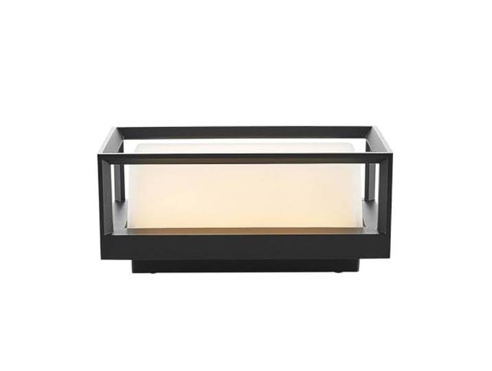 Arcchio LED Applique Exterieur Ismera (Moderne) en Noir Verre (1 lampe\,à)\, Murale Luminaire Lampe Jardin Eclairage d’exterieur