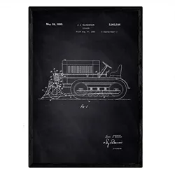 POSTER Raspel Lkw Patent A3 Rahmenlos