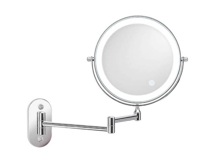 Miroir LED Maquillage - Mural X10 - Double Face LED - 360 Degrés Rotation