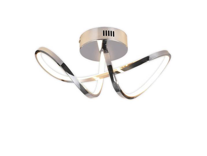Nettlife Led-Deckenleuchte Marburg 34/14.5/17 cm, Silberfarben, Metall, LED integrated, 14.5x17x34 cm, Lampen & Leuchten, LED Beleuchtung, LED-Deckenleuchten