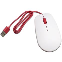 Raspberry Pi® Mouse 2 Maus USB Optisch Weiß, Rot 3 Tasten Maustasten, Integriertes Scrollrad, USB-Anschluss SC1685