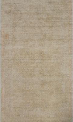 Rug Source Hand-knotted Transitional Silk Carpet Beige Oushak Rug Geometric Area Rug - 8' 0'' X 4' 11''