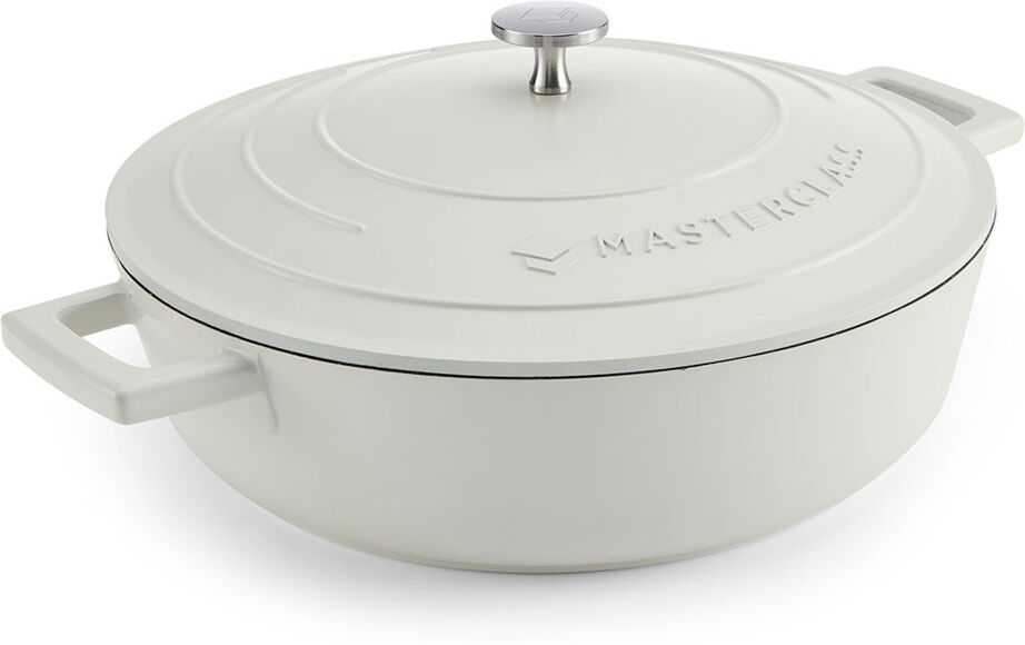 MasterClass Cast Aluminum Shallow Casserole 4L Cream 4L