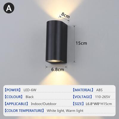 Multisell Products Hub Indoor Bedroom Bedside Wall Light, Outdoor Garden Lamp, Upper Lower Lighting double Headed Type A