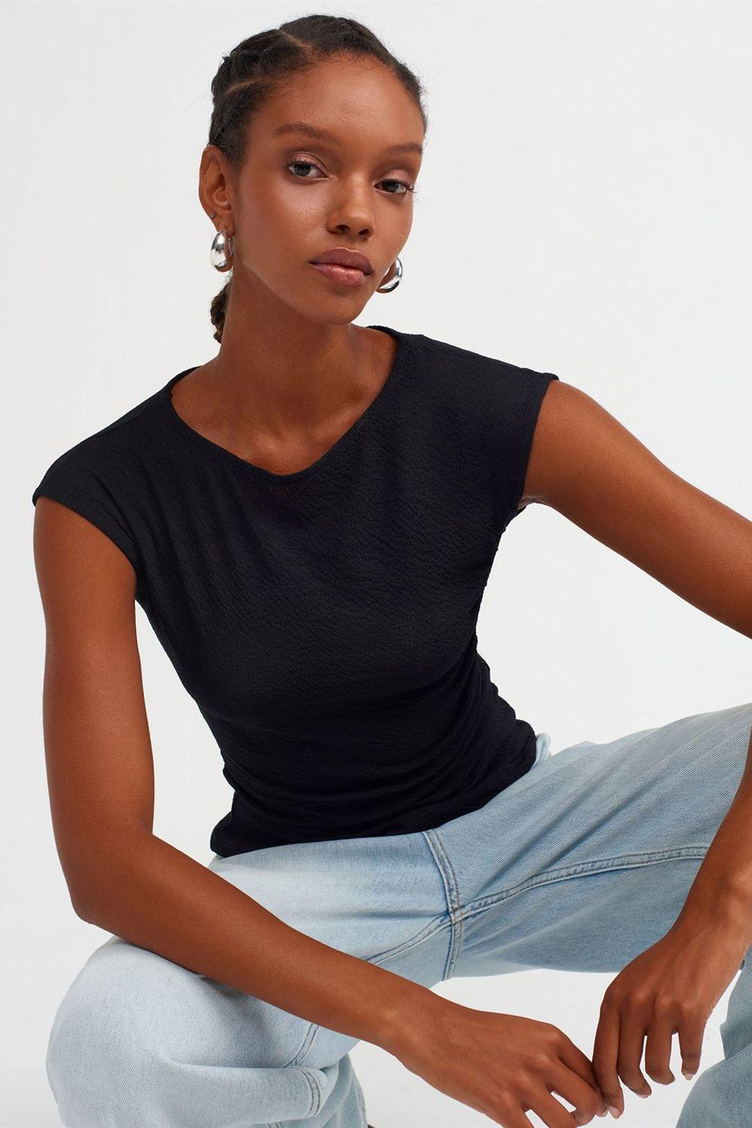 Aansluitend Boot Nek Blouse