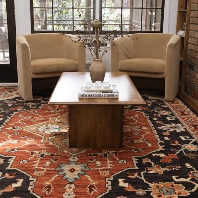 Style Haven Leander Layered Medallions Fringed Wool Blend Area Rug