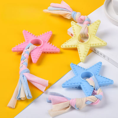 Fusion Finds Durable Rubber Dog Toothbrush Bone For Aggressive Chewers Dental Care Toy star