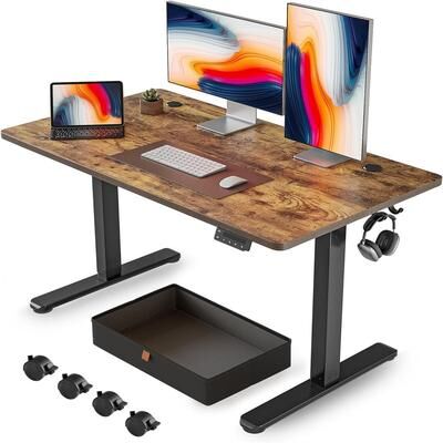 No 48 x 24 Inches Standing Desk with Drawer