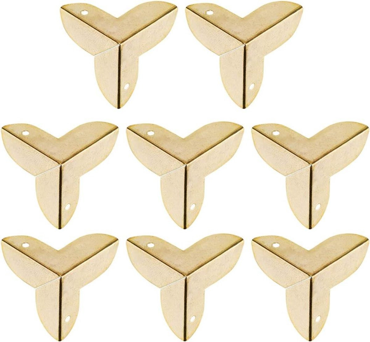 Goudkleurige decoratieve hoekbeschermers voor meubels in vintage stijl, 22mm