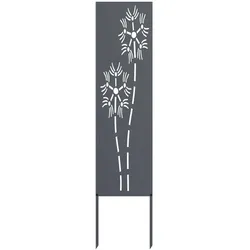 vidaXL Garten Sichtschutz-Leinwand Anthrazit 32 x 140 cm