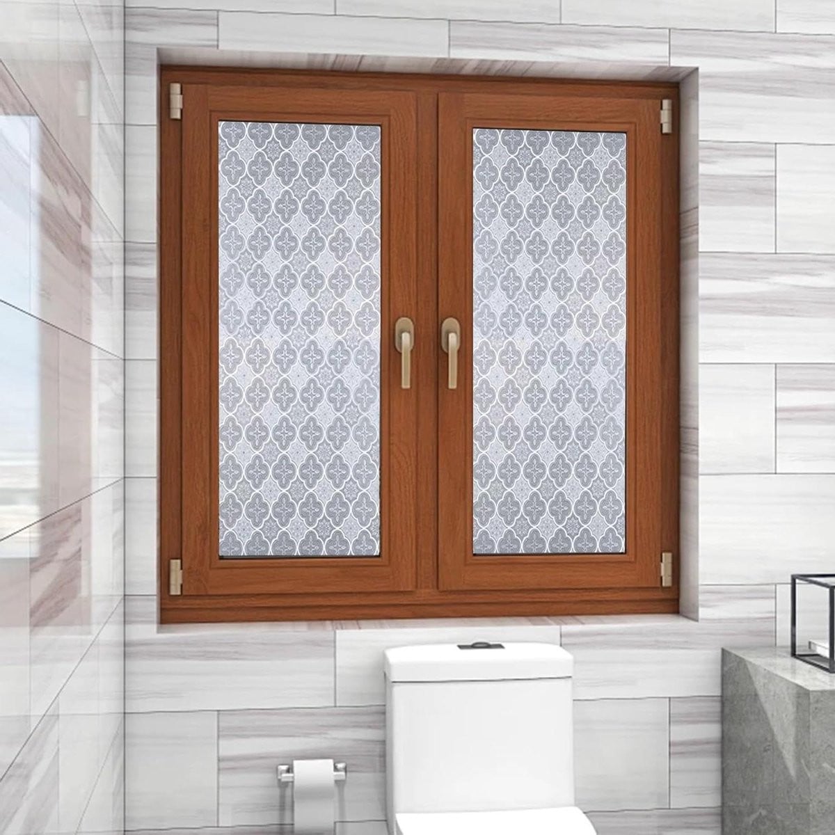 Verduisterende Raamfolie 3D Begonia - Privacy Folie voor Glas - 70 x 250 cm