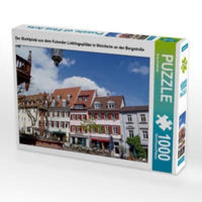 CALVENDO Puzzle Der Marktplatz aus dem Kalender Lieblingsplätze in Weinheim an der Bergstraße 1000 Teile Lege-Größe 64 x 48 cm Foto-Puzzle Bild von