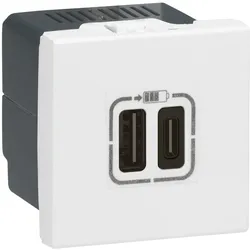 Legrand (BT) Mosaic 2xUSB A+C 2-modulig Legrand 077592