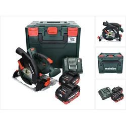 Metabo, Handkreissäge, KS 18 LTX 57 Akku Handkreissäge 18V 165x20mm + 2x Akku 5,5Ah + Ladegerät + MetaLoc