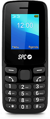 Móvil - SPC Talk 2, Negro, 128 MB, 1150 mAh, 9 Memorias Rápidas, 4G, Linterna, Cámara, Radio FM, Manos Libres, Vibración