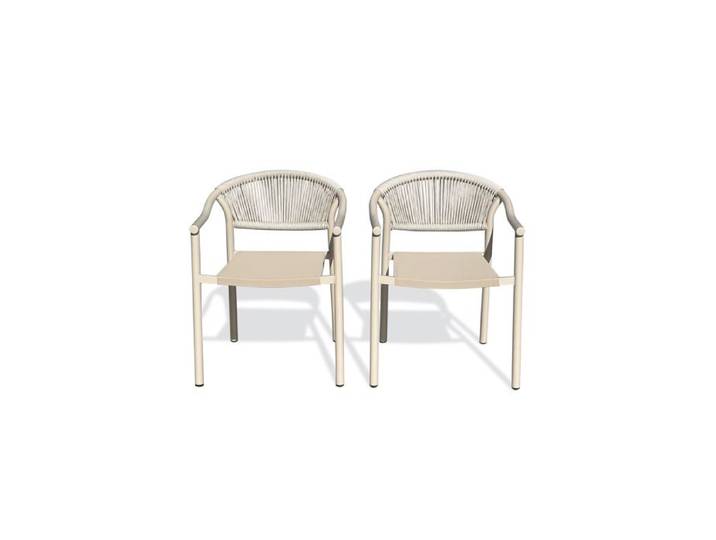 Lot de 2 fauteuils de jardin - Grège - SUMBA