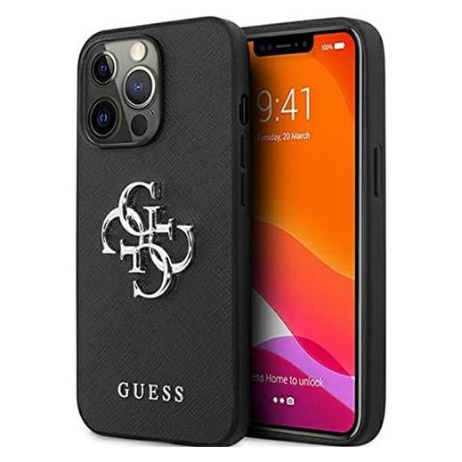 Guess Hard Cover 4G Big Metal Logo Case (Apple iPhone 13 Pro) (GUHCP13LSA4GSBK)