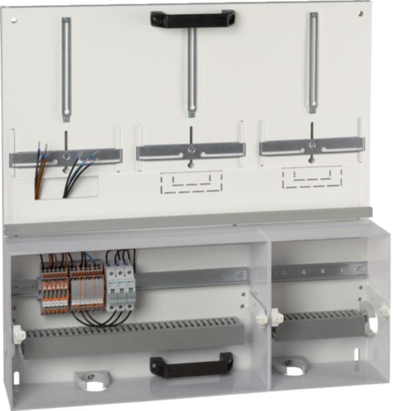 HAGER Zählerwechselplatte Gr.3 U13ZWP3 750x750mm 2/3VNB-1/3 Kundenteil