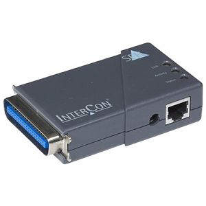 SEH Printserver PS105, Druckerserver, Centronics-Stecker auf RJ45-LAN-Buchse, bis 100 Mbit/s
