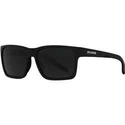 Pit Viper, Unisex, Sportbrille, The Exec Revlock - HDPV Polarized Smoke (Black, Smoke), Schwarz
