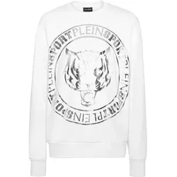 PLEIN SPORT Sweatshirt TIGER, Größe S in Weiß 01