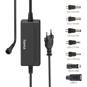 Hama Universal-Netzteil 223618, 3 A, 5 - 15 V, 36 W, mit 5 Adapter & USB-A / Micro Adapter
