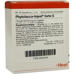 PHYTOLACCA INJEEL forte S Ampullen 10 St