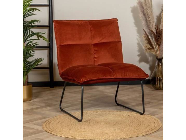 Fauteuil vintage en velours cuivré - Bronx71 - Malaga - Intérieur - Relaxation