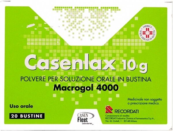 Recordati Casenlax 10 g Macrogol 4000 20 Bustine