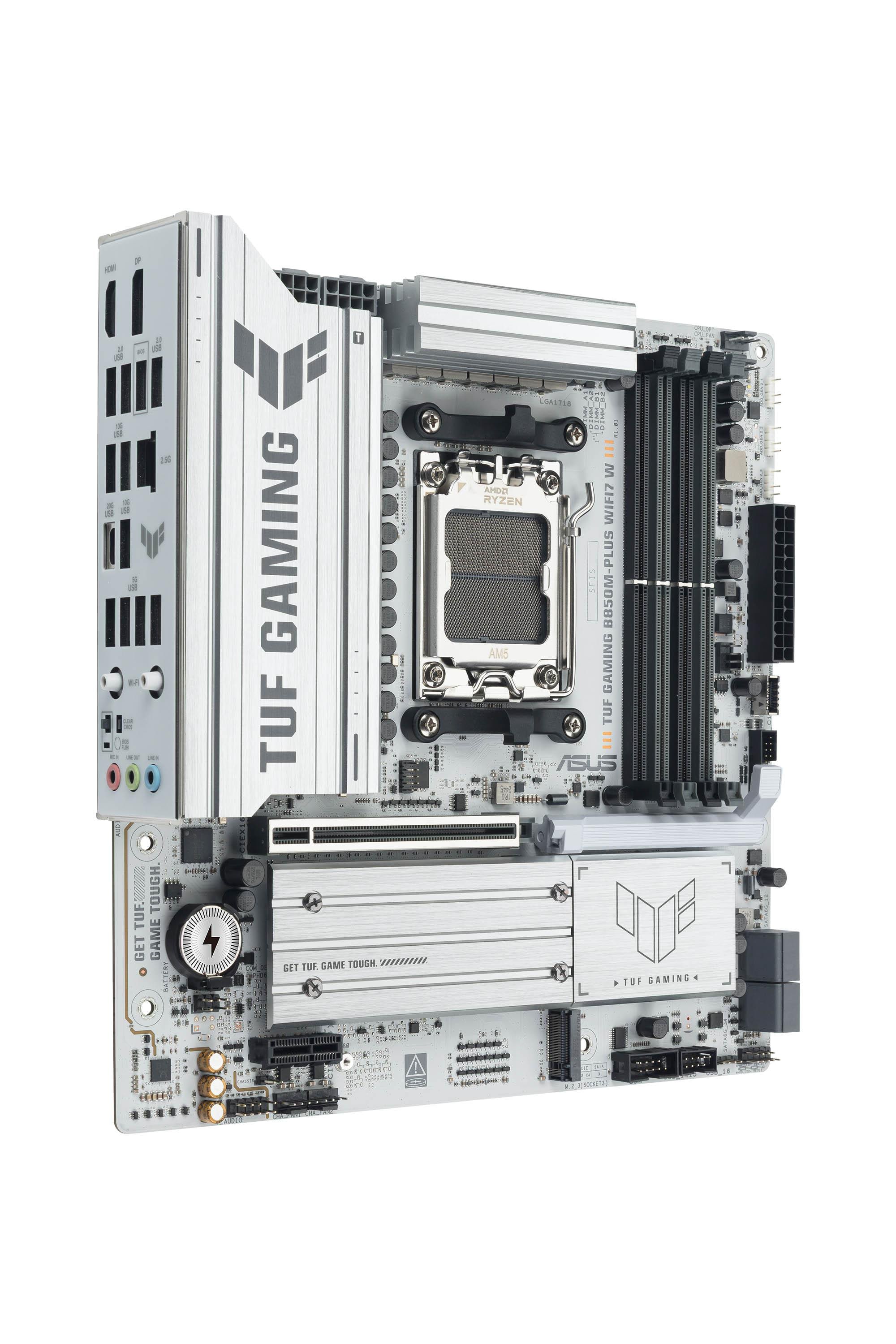 ASUS TUF GAMING B850M-PLUS WIFI7 W Micro-ATX Mainboard - Sockel AM5