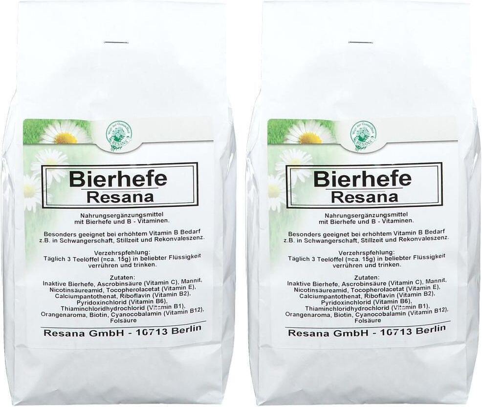 Bierhefe Resana 2x 2x500 g Pulver