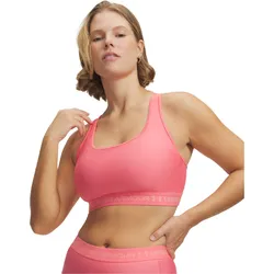 Büstenhalter Under Armour Crossback Mid Bra BH-Größe: S /  rosa/grau