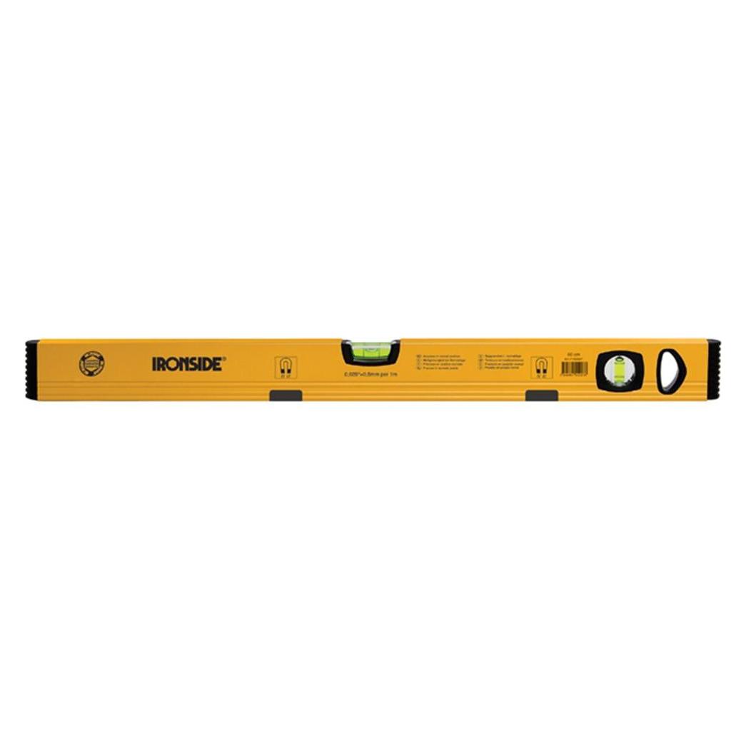 Ironside Alu-Magnet-Wasserwaage 60 cm mit 2 Libellen, 1 Stück, 100242 (59.10 cm) (100242)
