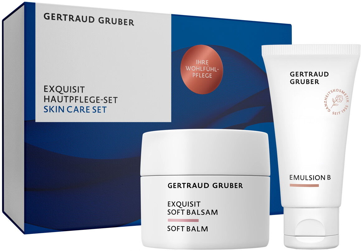 80ml GERTRAUD GRUBER EXQUISIT Hautpflege-Set (Balsam 50ml + Emulsion 30ml)