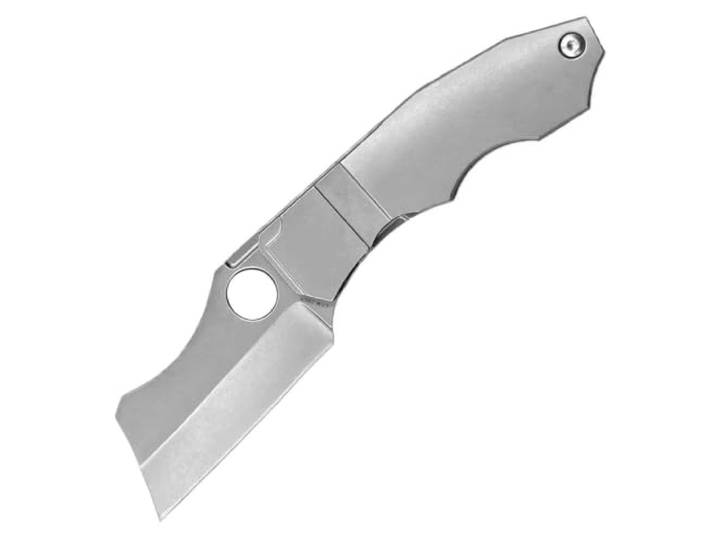 Klappmesser 6.7 Klein Scharfes Titan Taschenmesser Robust aus stahl 20cv, Loch klingen, Outdoor Edc Messer, Survival Jagdmesser tanto, Titanlegierung, Mini Flipper messer, Neck knife messer mit clip