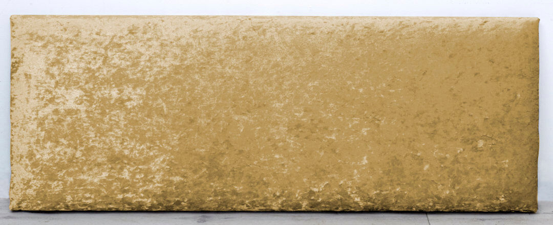 Rosdorf Park Duvall Upholstered Velvet Headboard Gold Kingsize (5')