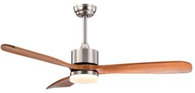 Costway 52 Inch Reversible Ceiling Fan with LED Light and Adjustable Temperature-Silver