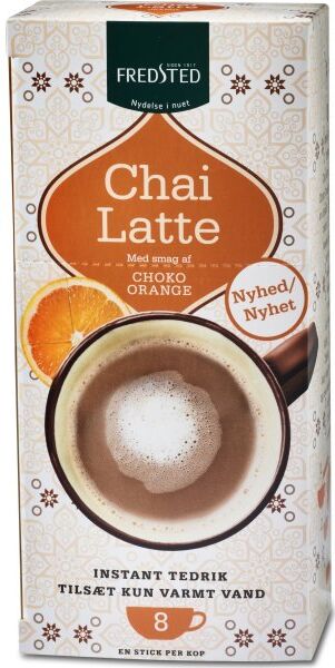 Fredsted Chai Latte Choco Orange Te, 8 Sticks