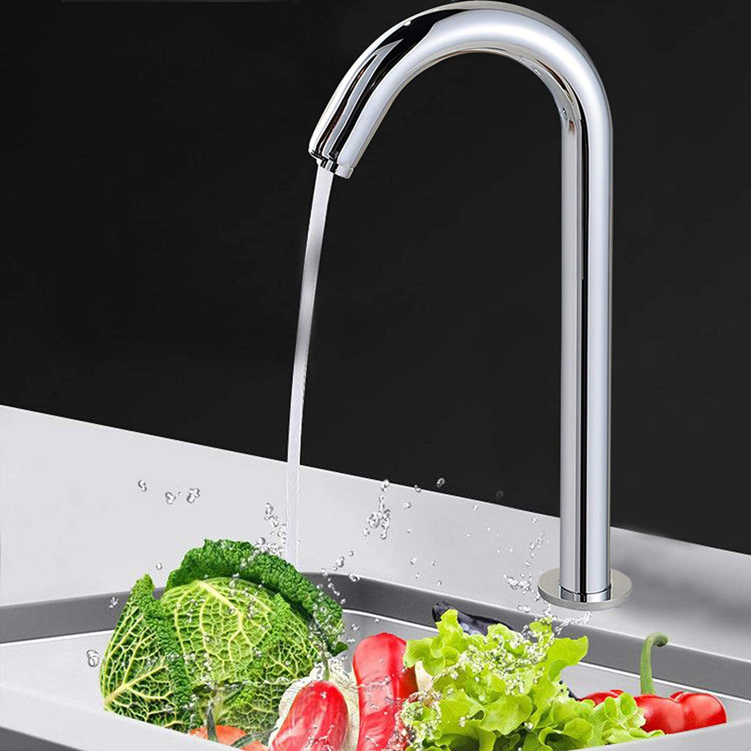 Automatische infrarood mengkraan voor badkamer en keuken, koud water, waterbesparend