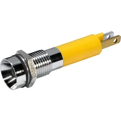 19070352 - LED-Signalleuchte, gelb blinkend, 24 VDC, Ø8 mm, 32 mcd