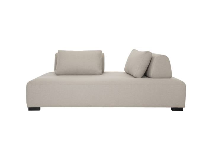 Bettsofa Valerio Beige Stoff B 220 T 110 cm Verstellbare Lehne/Verstellbare Stütze