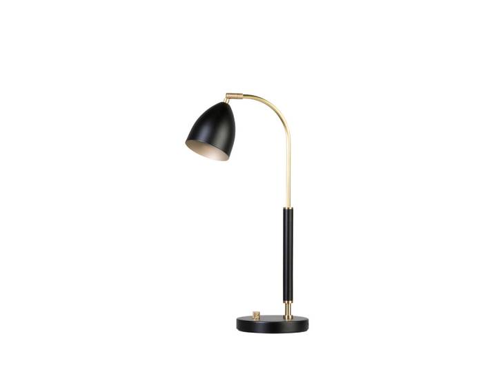 Belid Tischleuchte Deluxe, Schwarz, Messingfarben, Metall, 50.7 cm, CE, Lampen & Leuchten, Innenbeleuchtung, Tischlampen, Tischlampen
