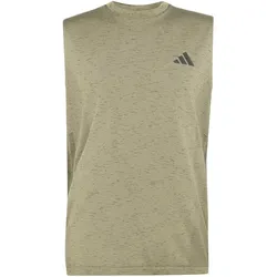 adidas Workout Essentials Seamless Tanktop Herren KC8134 - olive strata mel. L