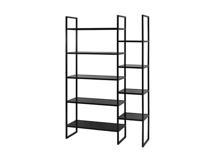 HR Direktverkauf GmbH Ablageregal Designregal Construct mit 9 Ablageflächen versetzte Ebenen, 9 stabile Ablageböden aus Aluminium-Verbundplatten