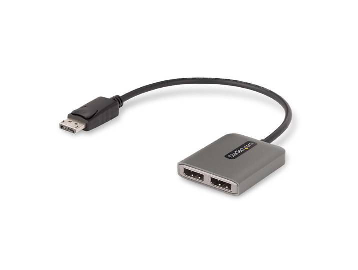 StarTech.com Répartiteur DisplayPort 1.4 pour Deux Moniteurs, Adaptateur DisplayPort vers 2x DP pour Plusieurs Moniteurs, Hub MST pour Ordinateur 5K 6